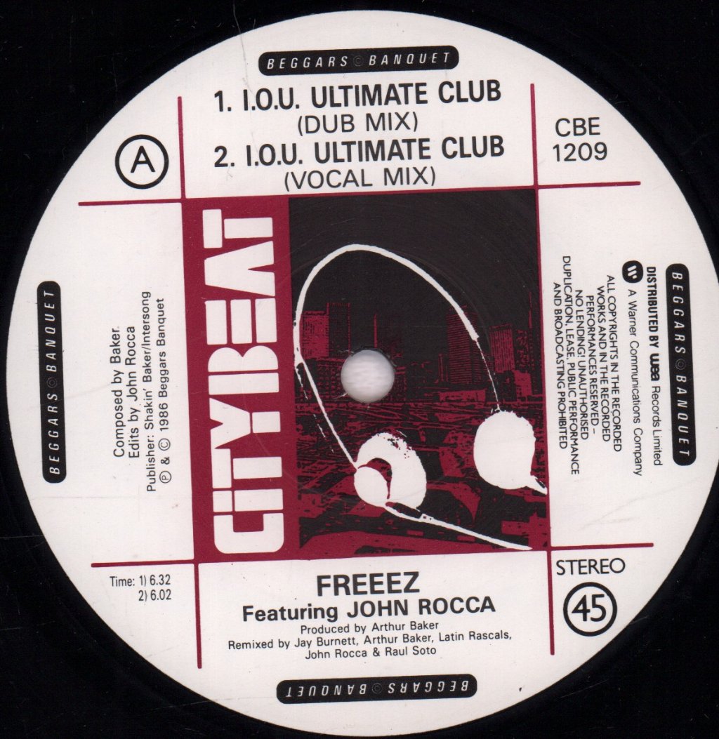 Freeez Featuring John Rocca - Iou - 12 Inch
