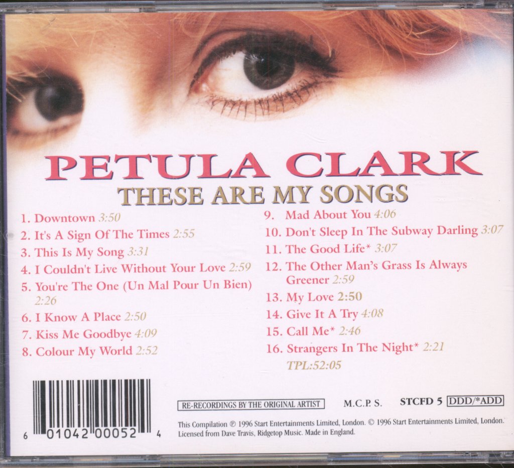 Petula Clark - These Are My Songs - Cd