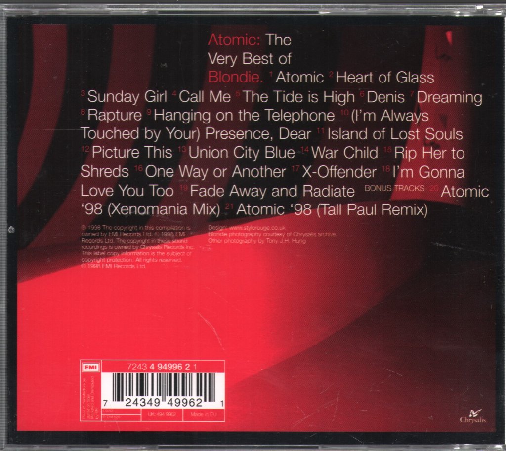 Blondie - Atomic: The Very Best Of - Cd