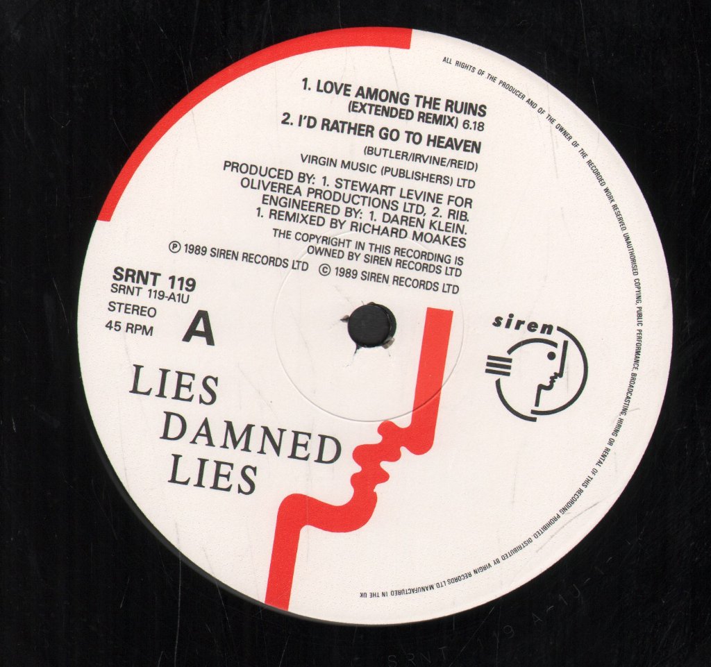 Lies Damned Lies - Love Among Ththe Ruins - 12 Inch