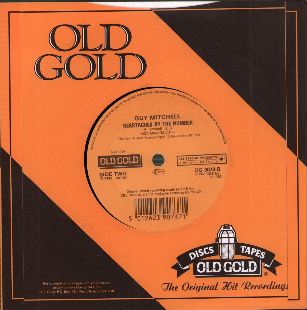 Guy Mitchell - Singing The Blues - 7 Inch