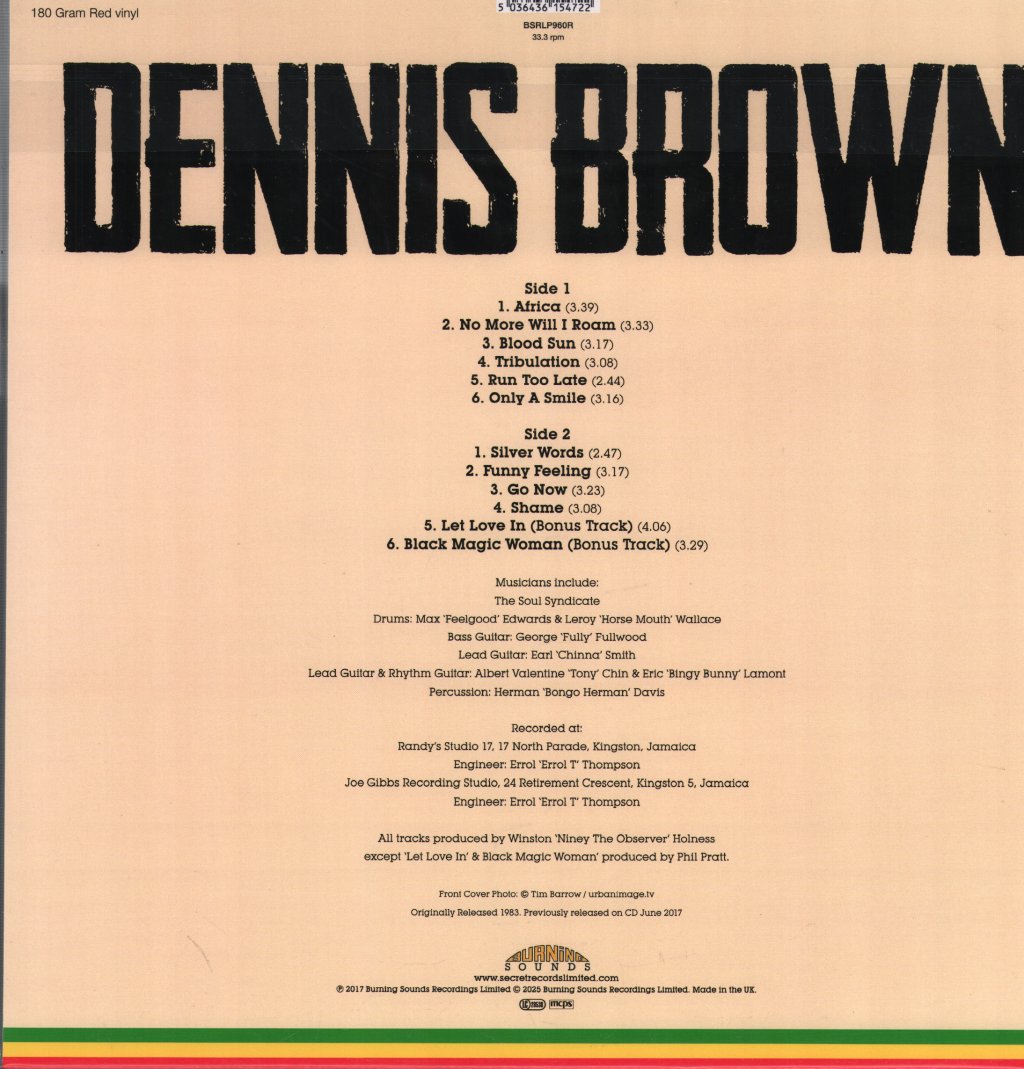 Dennis Brown - Dennis - Lp