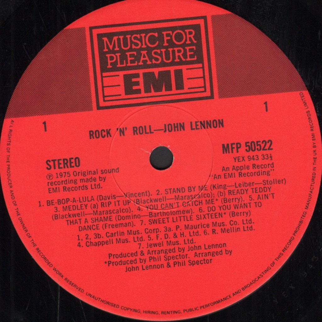John Lennon - Rock N Roll - Lp
