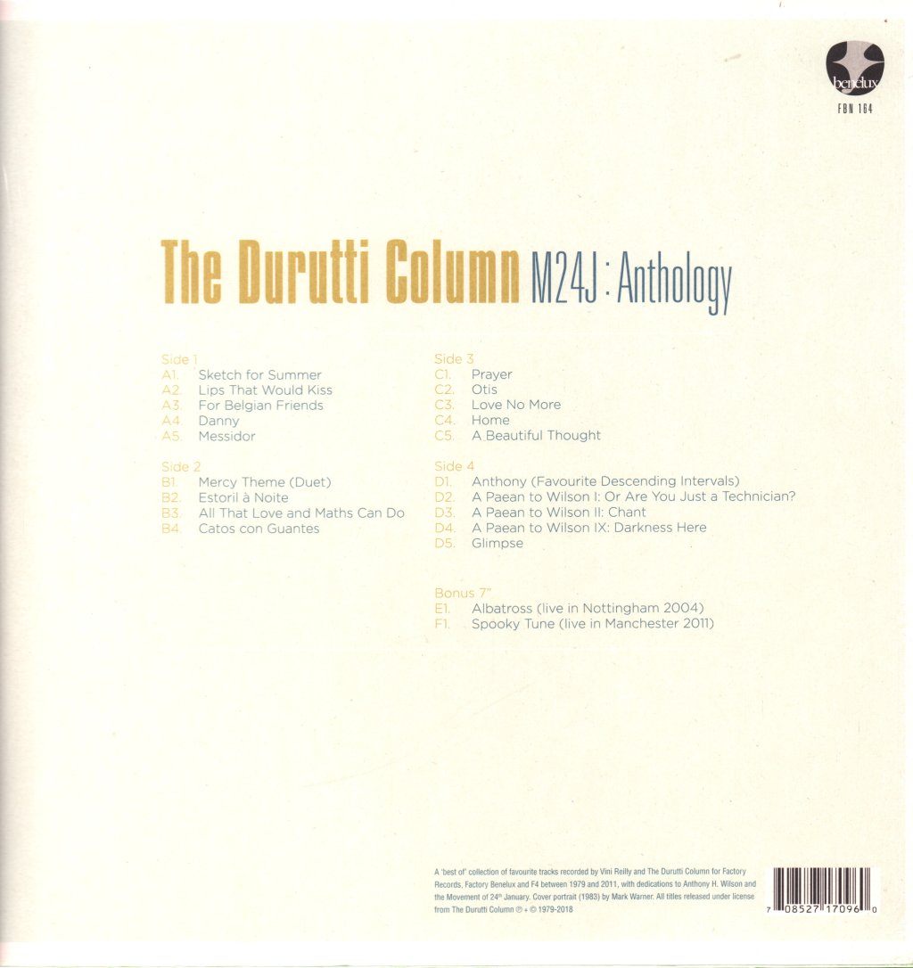 Durutti Column - M24J (Anthology) - Double Lp