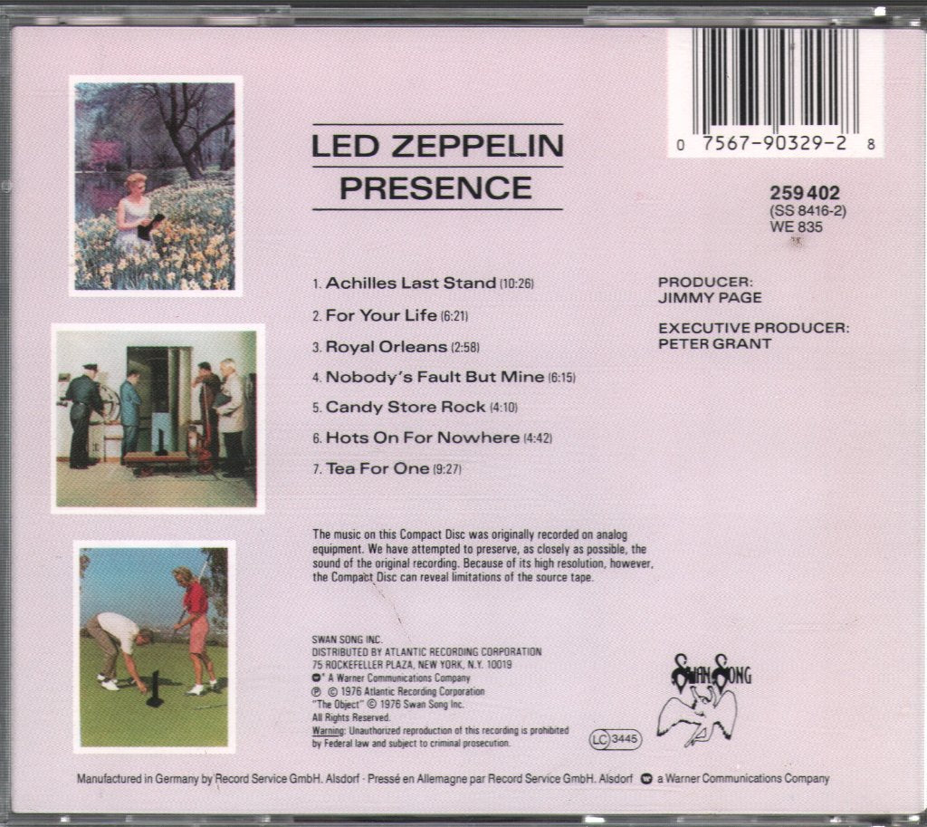 Led Zeppelin - Presence - Cd