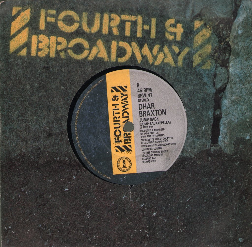 Dhar Braxton - Jump Back Set Me Free - 7 Inch