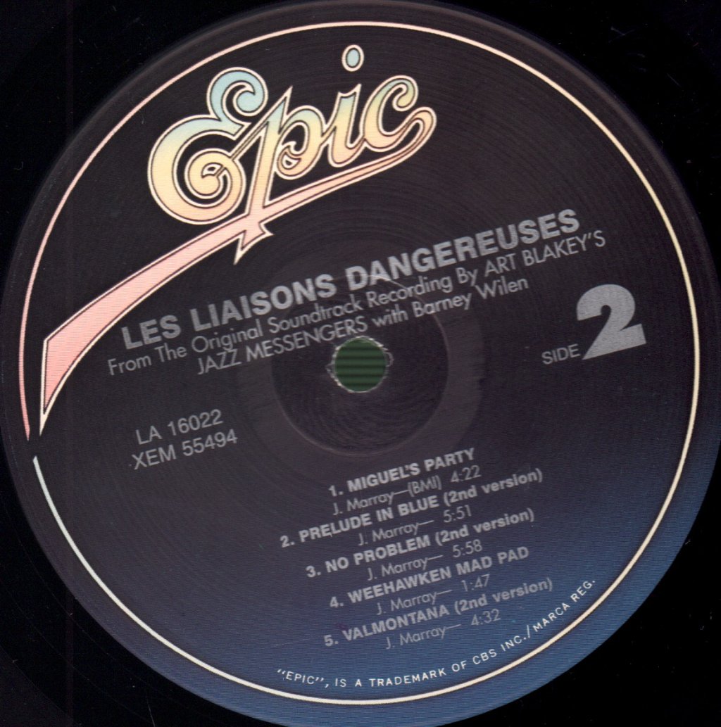 Art Blakey & The Jazz Messengers - Les Liaisons Dangereuses - Lp