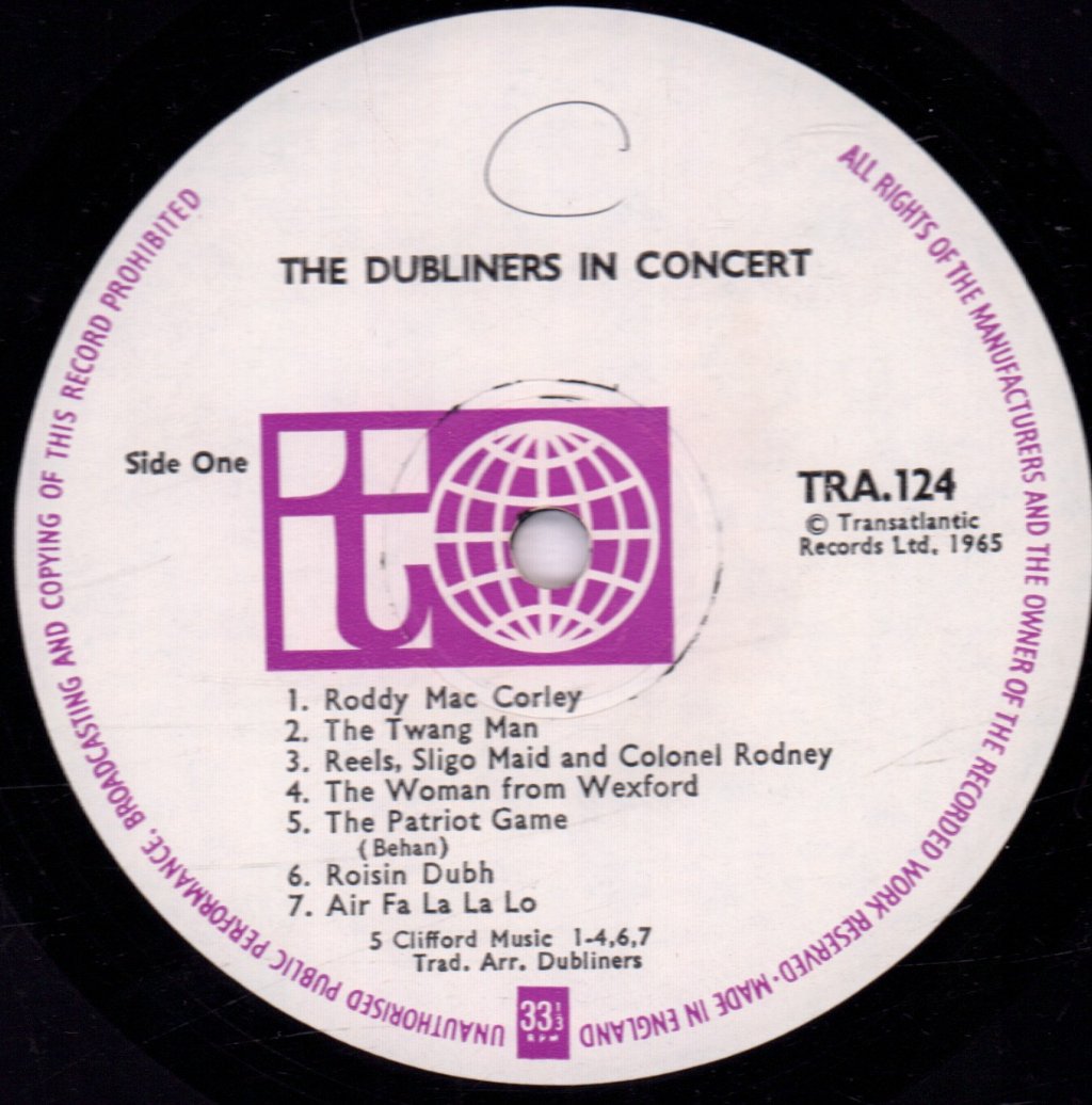 Dubliners - In Concert - Lp
