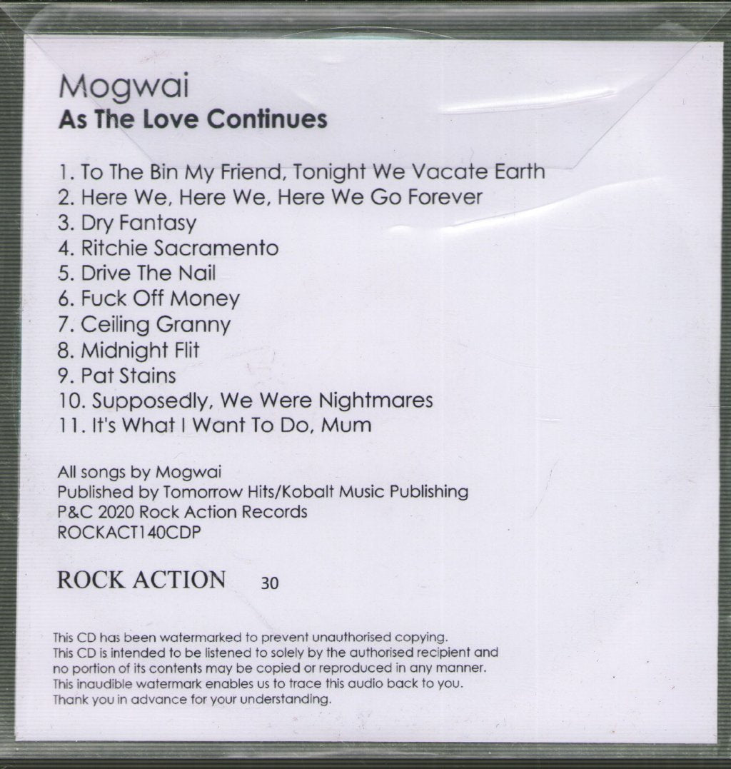 Mogwai - As The Love Continues - Cdr