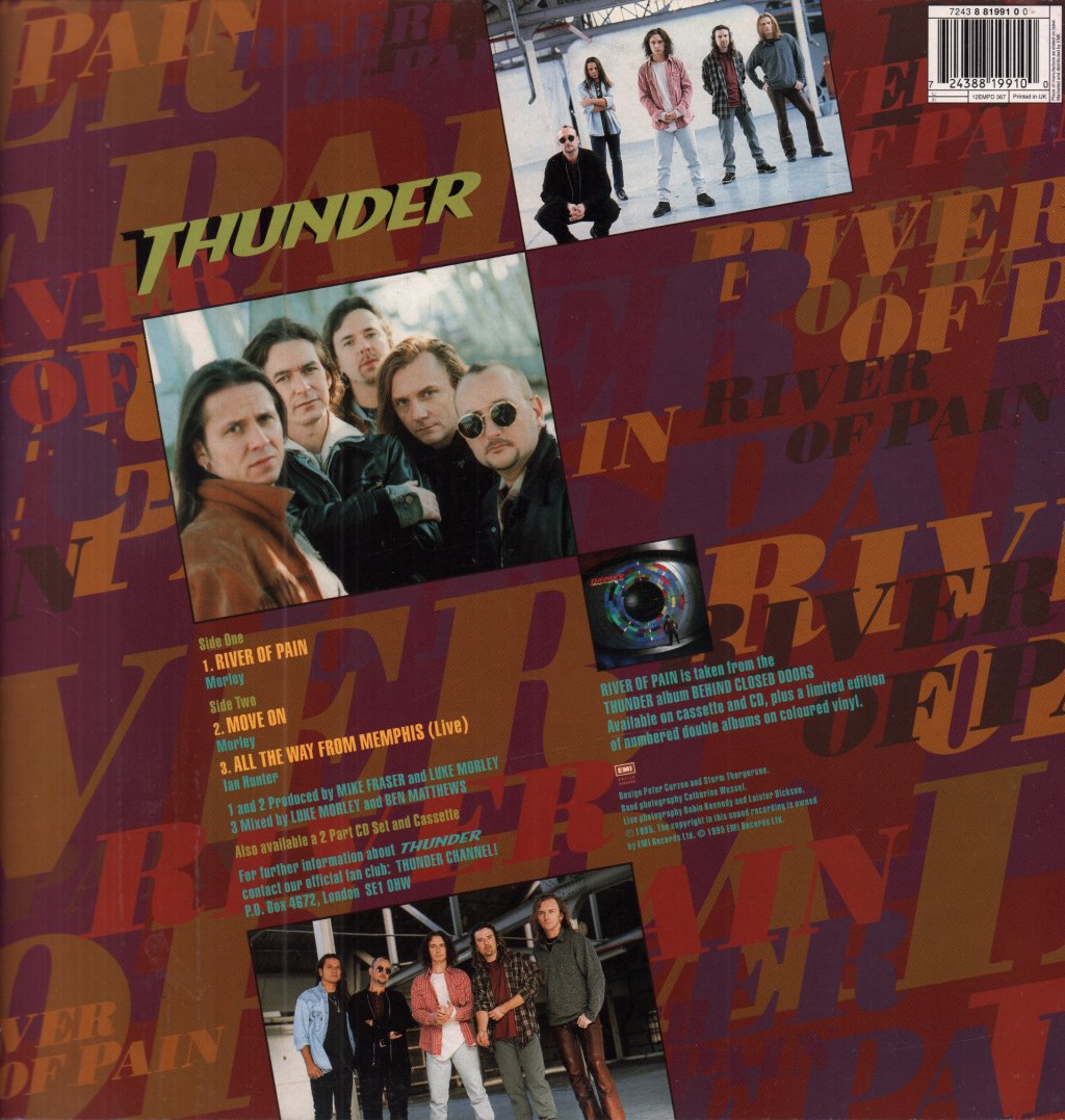 Thunder - River Of Pain - 12 Inch