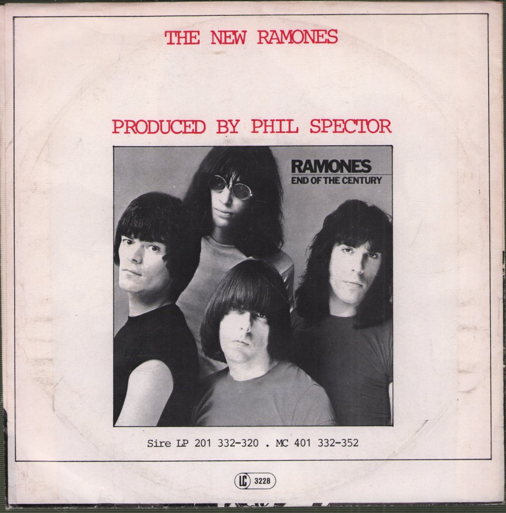 Ramones - Baby, I Love You / High Risk Insurance - 7 Inch