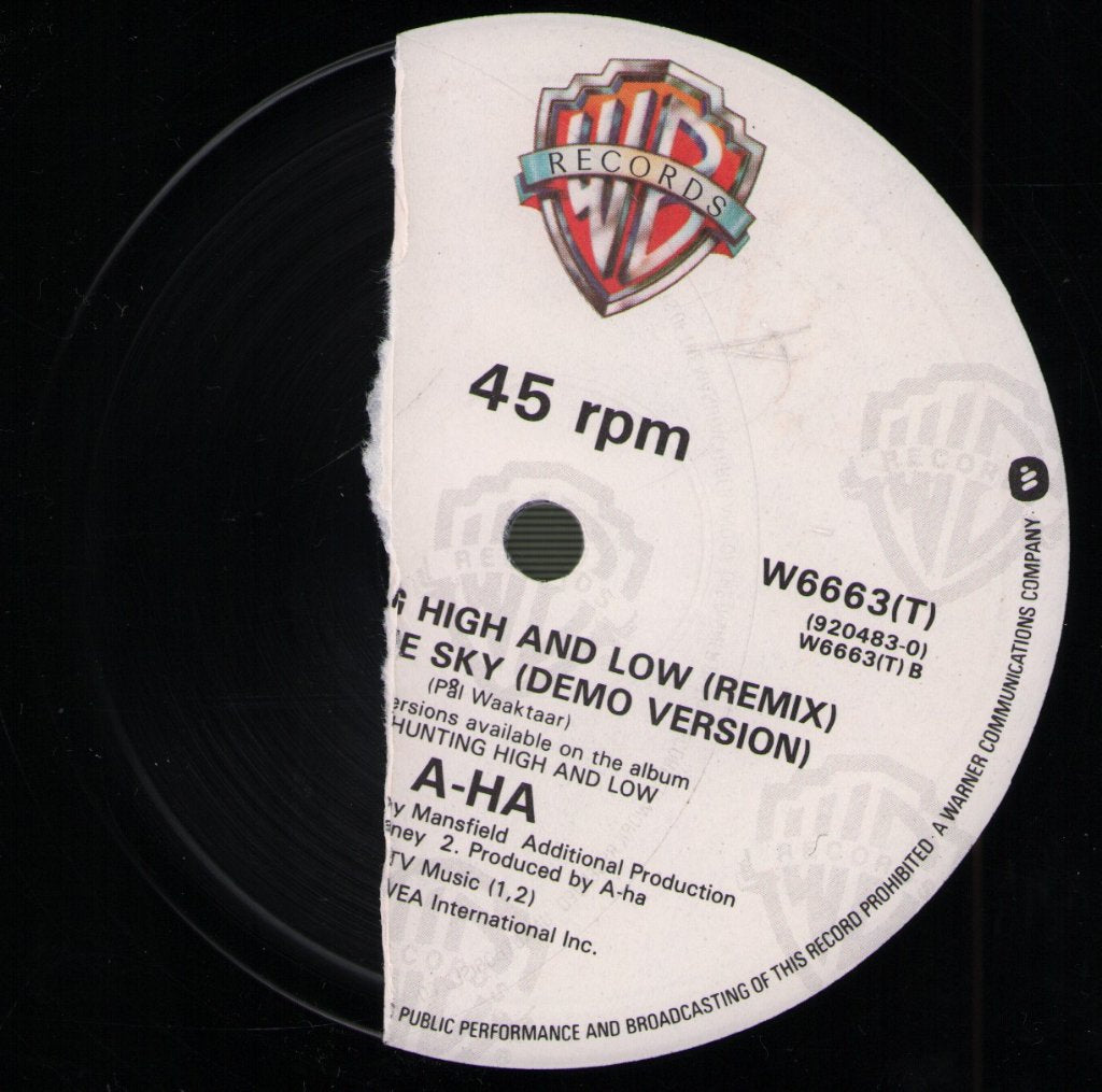 A-Ha - Hunting High And Low - 12 Inch
