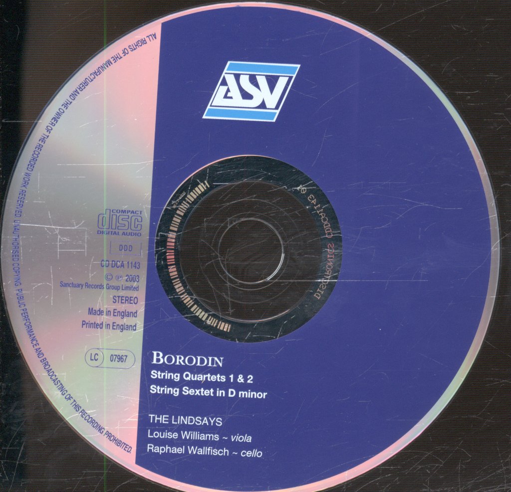Lindsays - Borodin - String Quartets 1 & 2 / String Sextet in D minor - Cd