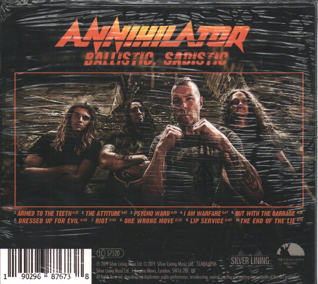 Annihilator - Ballistic, Sadistic - Cd