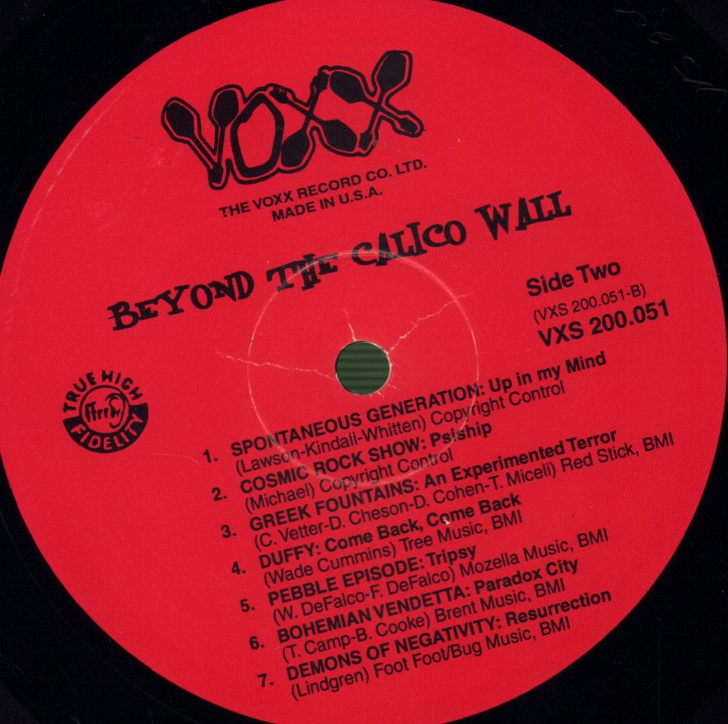 Various Artists - Beyond The Calico Wall - Lp
