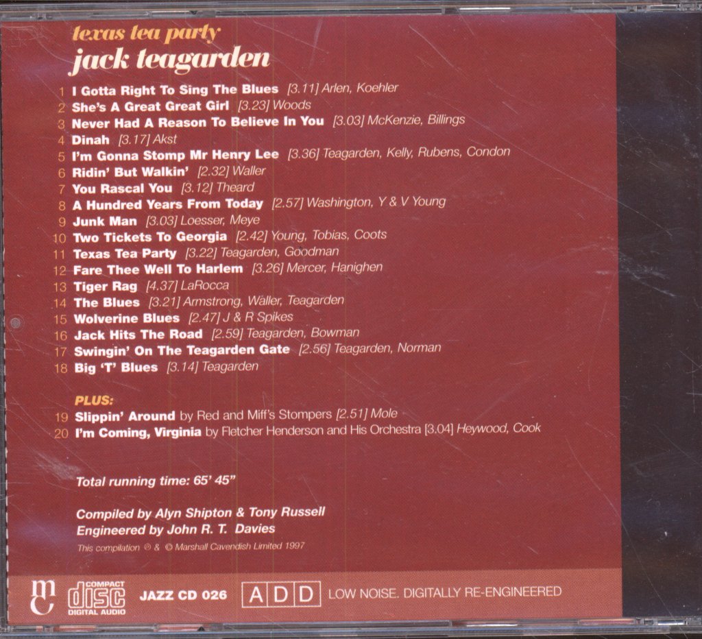 Jack Teagarden - Texas Tea Party - Cd