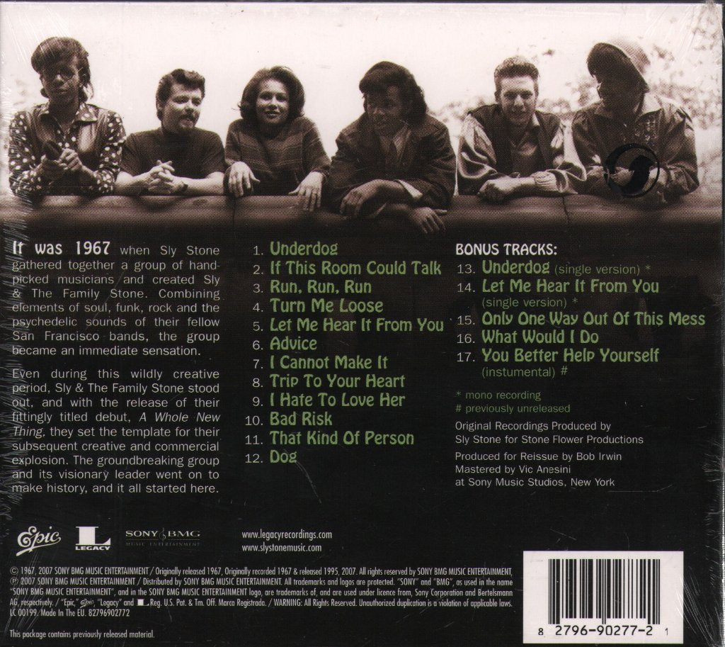 Sly & The Family Stone - A Whole New Thing - Cd