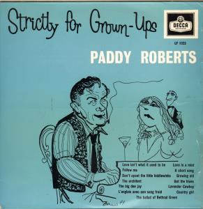 Paddy Roberts - Strictly For Grown-Ups - 10 Inch