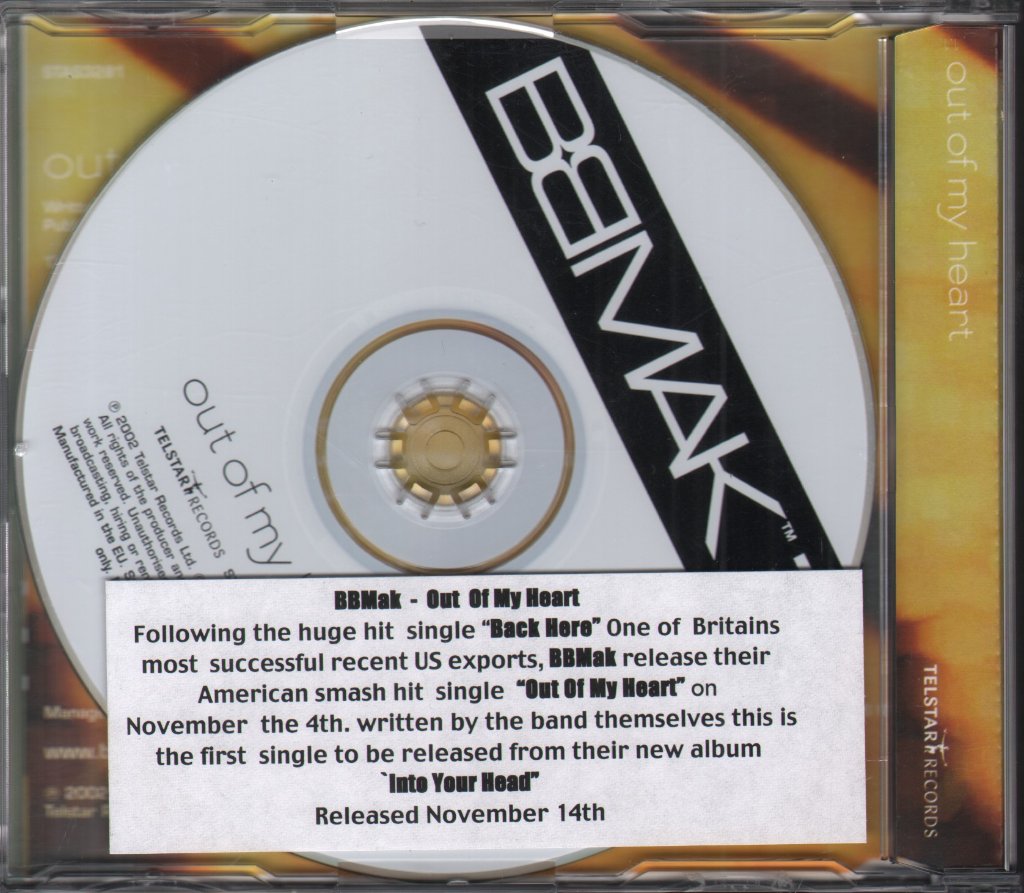 Bbmak - Out Of My Heart - Cd