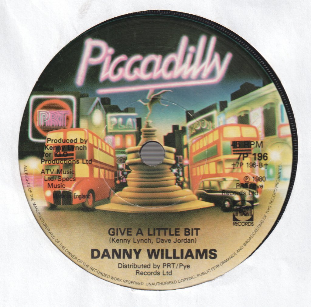 Danny Williams - Daddy Write A Letter Soon - 7 Inch