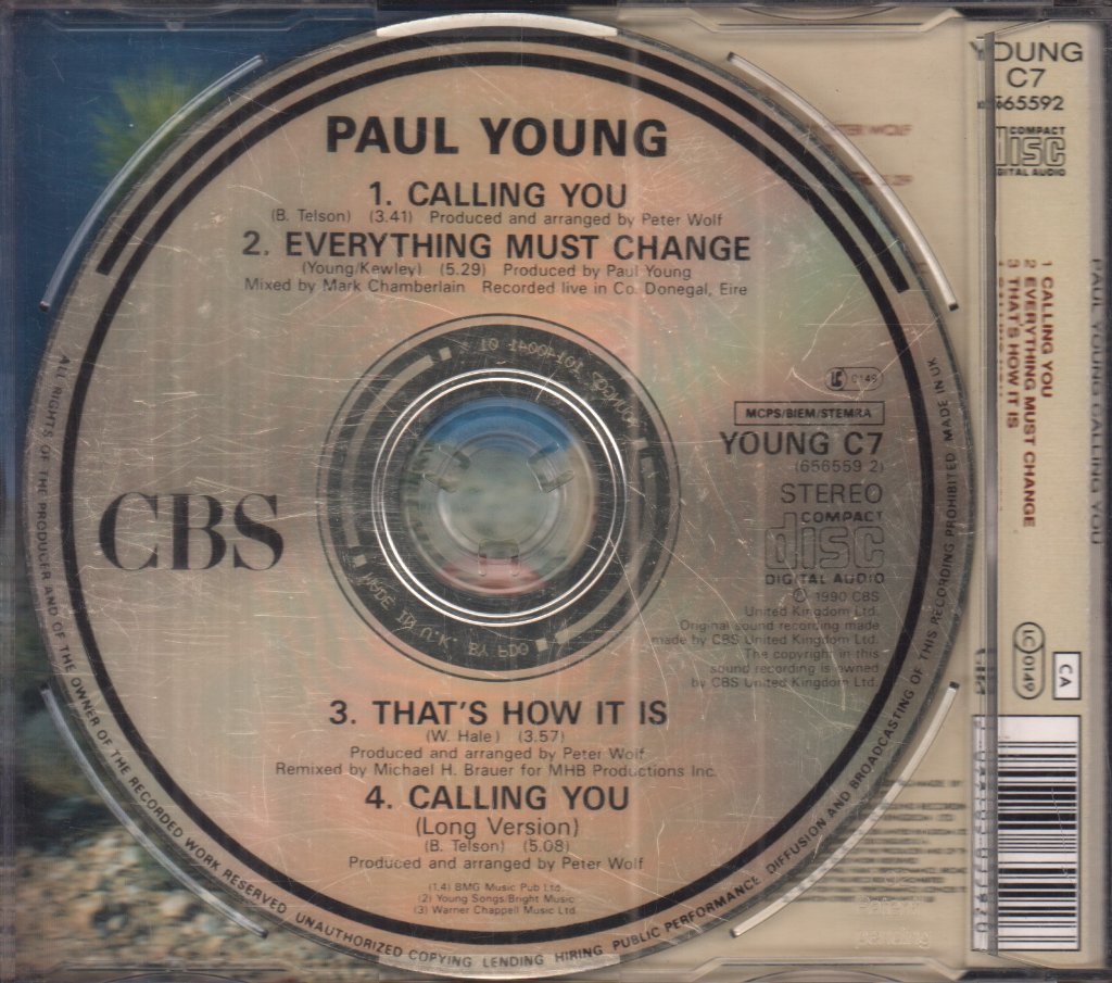 Paul Young - Calling You - Cd
