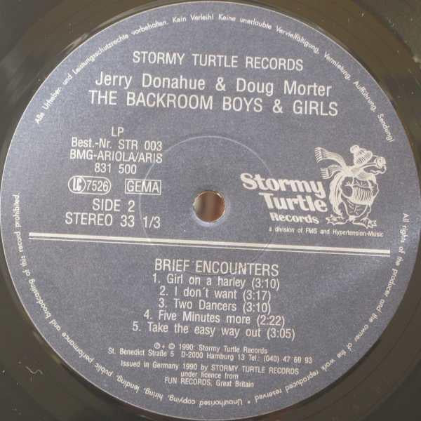 Jerry Donahue and Doug Morter, The Backroom Boys and Girls - Brief Encounters - Lp