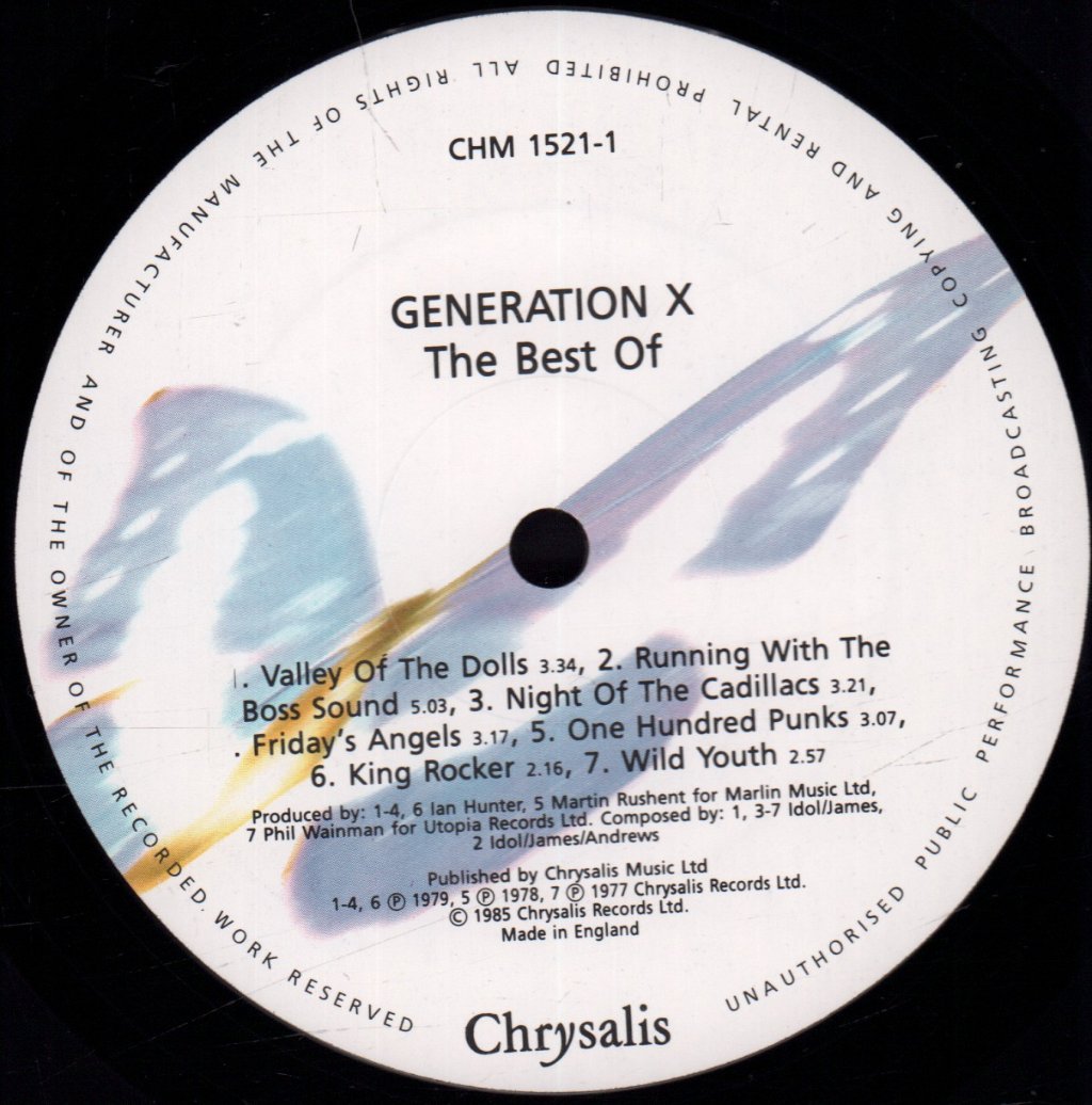 Generation X - Best Of - Lp
