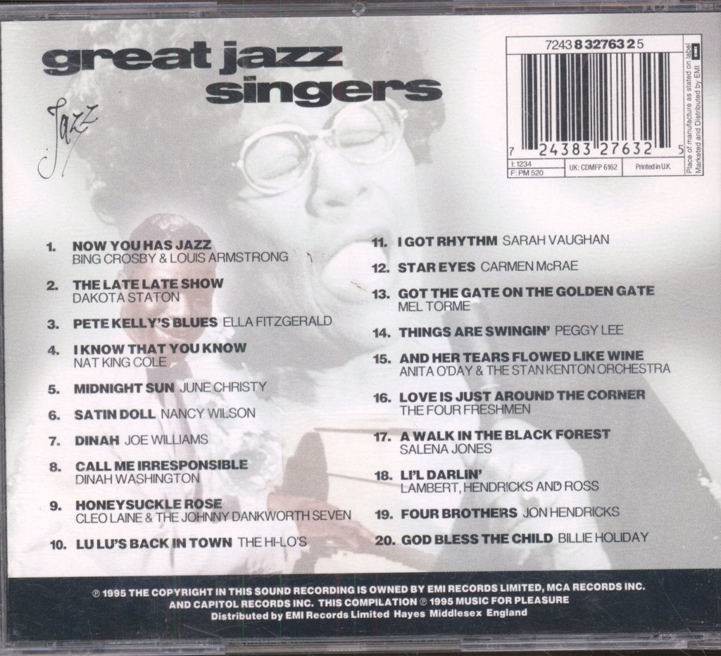 Various Artists - Great Jazz Singers - Cd