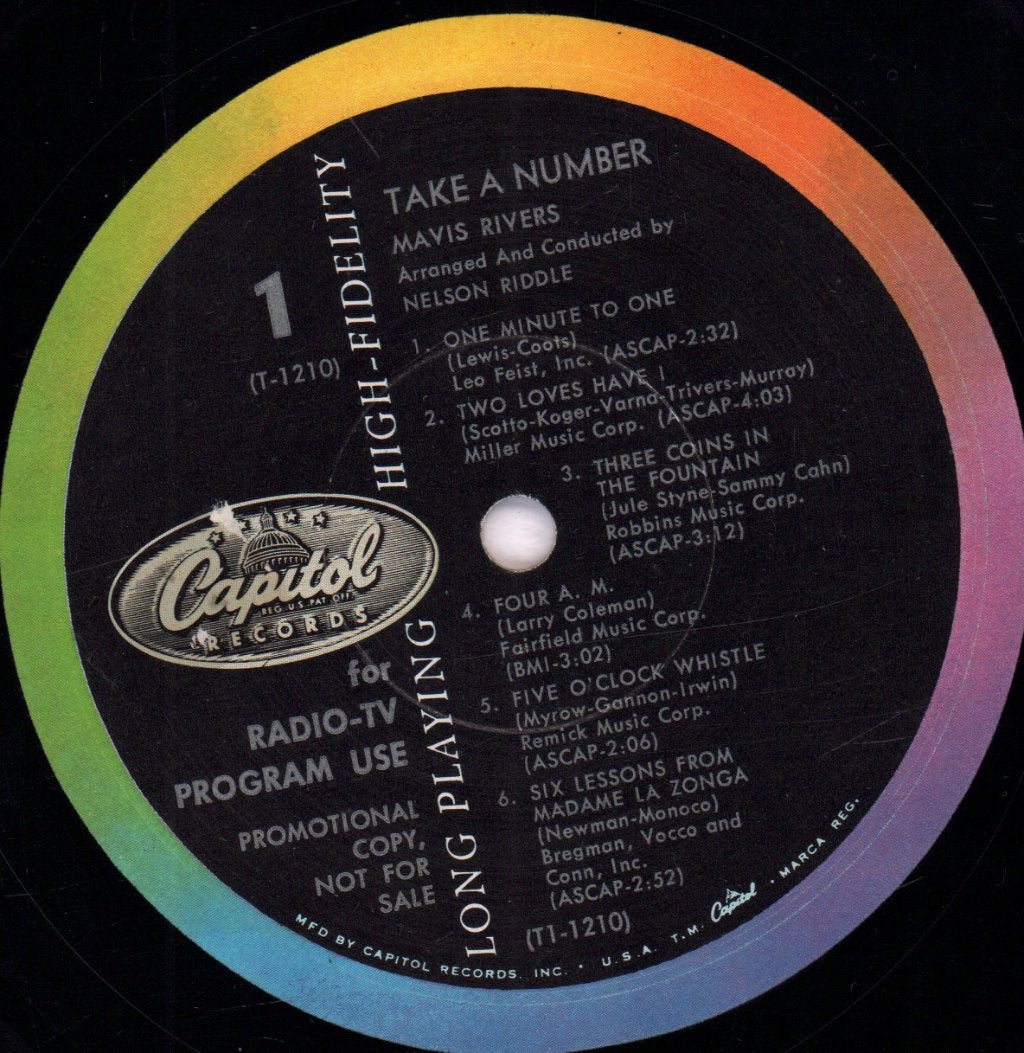 Mavis Rivers - Take A Number - Lp