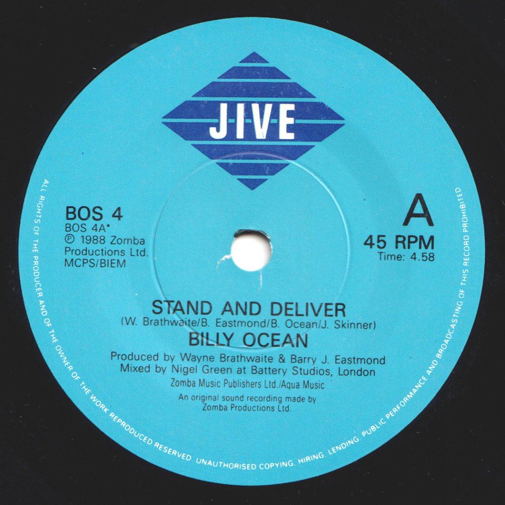 Billy Ocean - Stand And Deliver - 7 Inch
