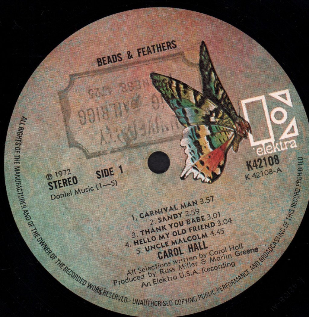 Carol Hall - Beads And Feathers - Lp