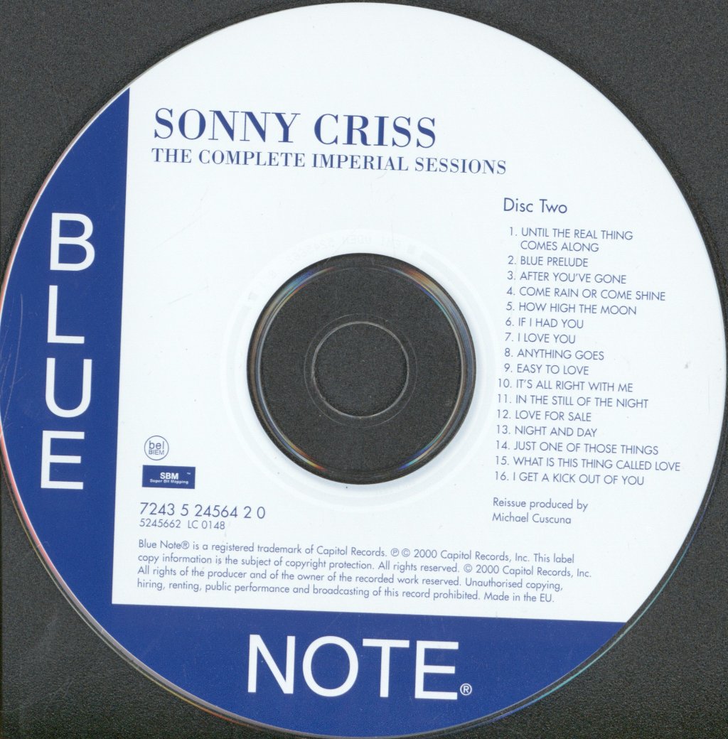 Sonny Criss - Complete Imperial Sessions - Double Cd