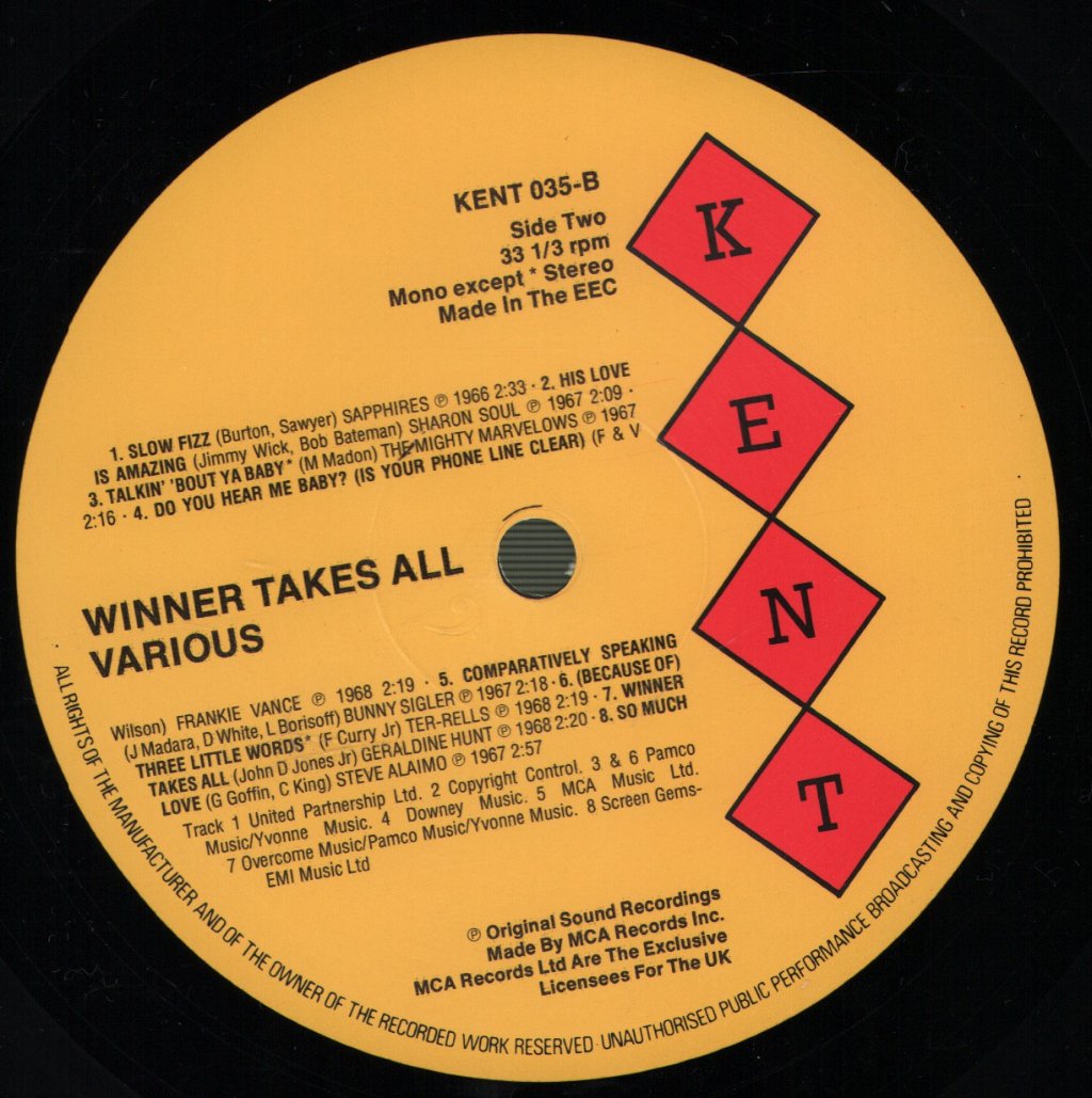 Various Artists - Winner Takes All - Lp