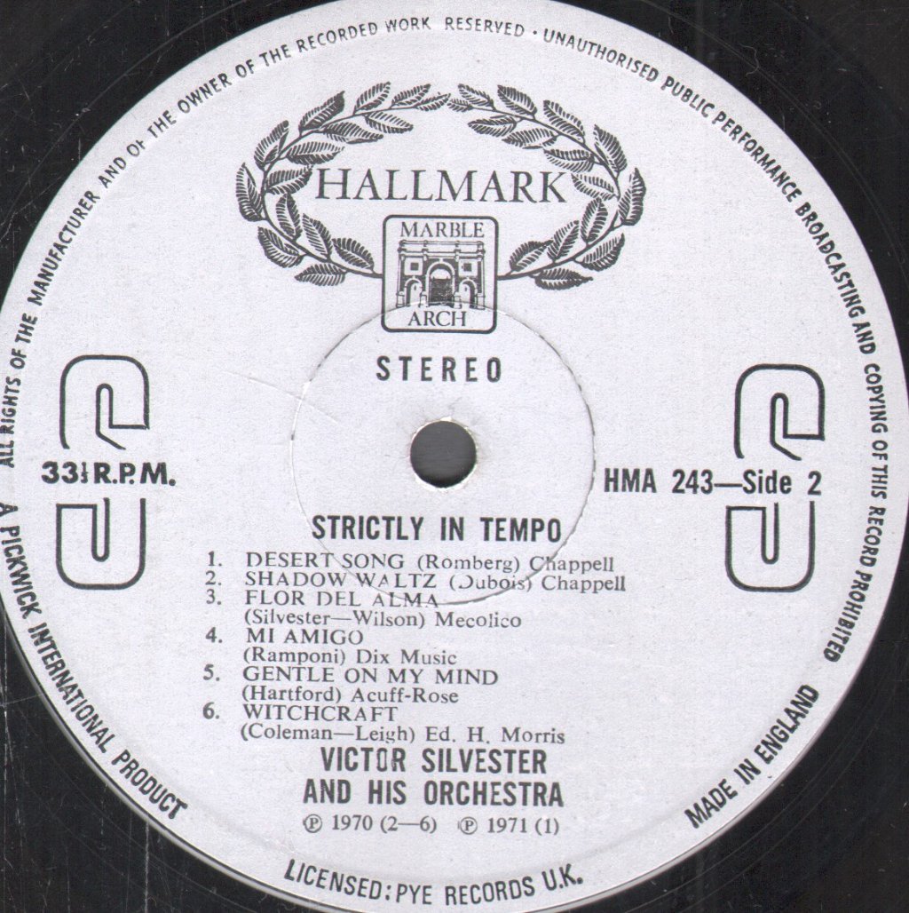 Victor Silvester Orchestra - Strictly In Tempo - Lp