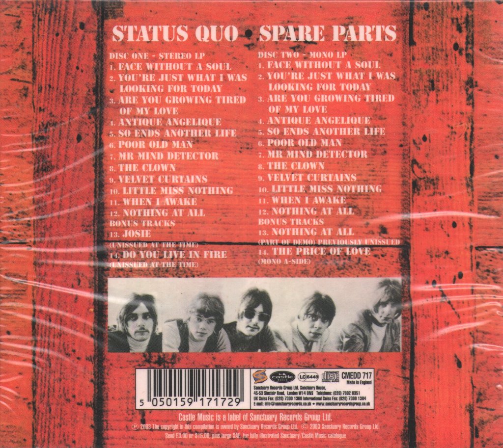 Status Quo - Spare Parts - Double Cd