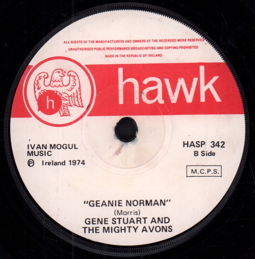 Gene Stuart And The Mighty Avons - Man Behind The (Six) Gun - 7 Inch