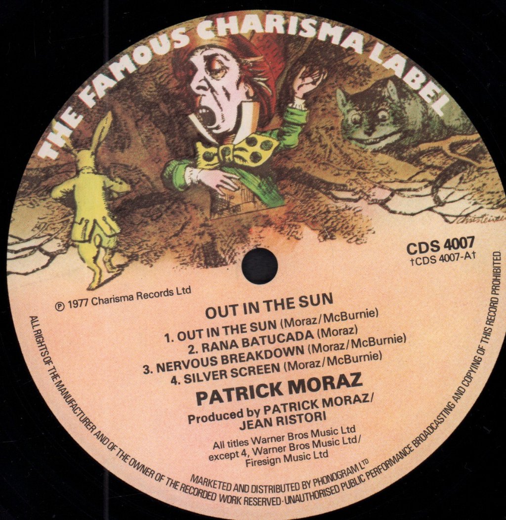 Patrick Moraz - Out In The Sun - Lp
