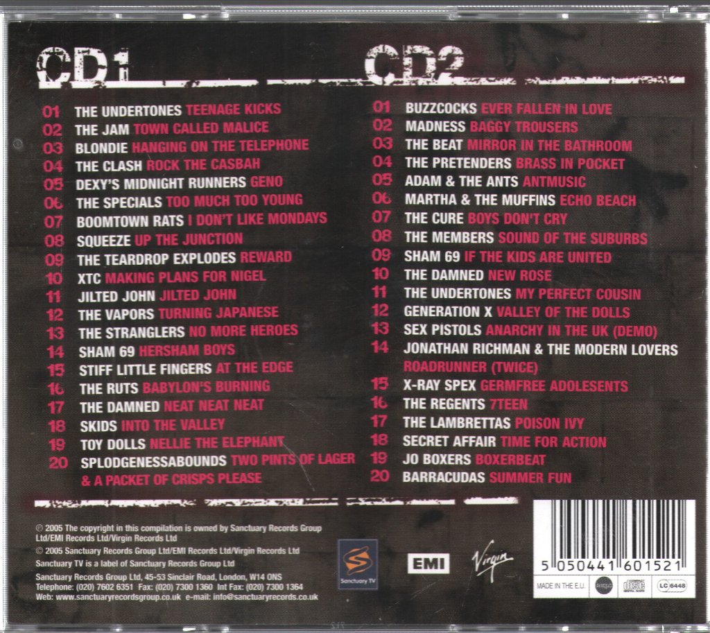 Various Artists - Teenage Kicks - Double Cd