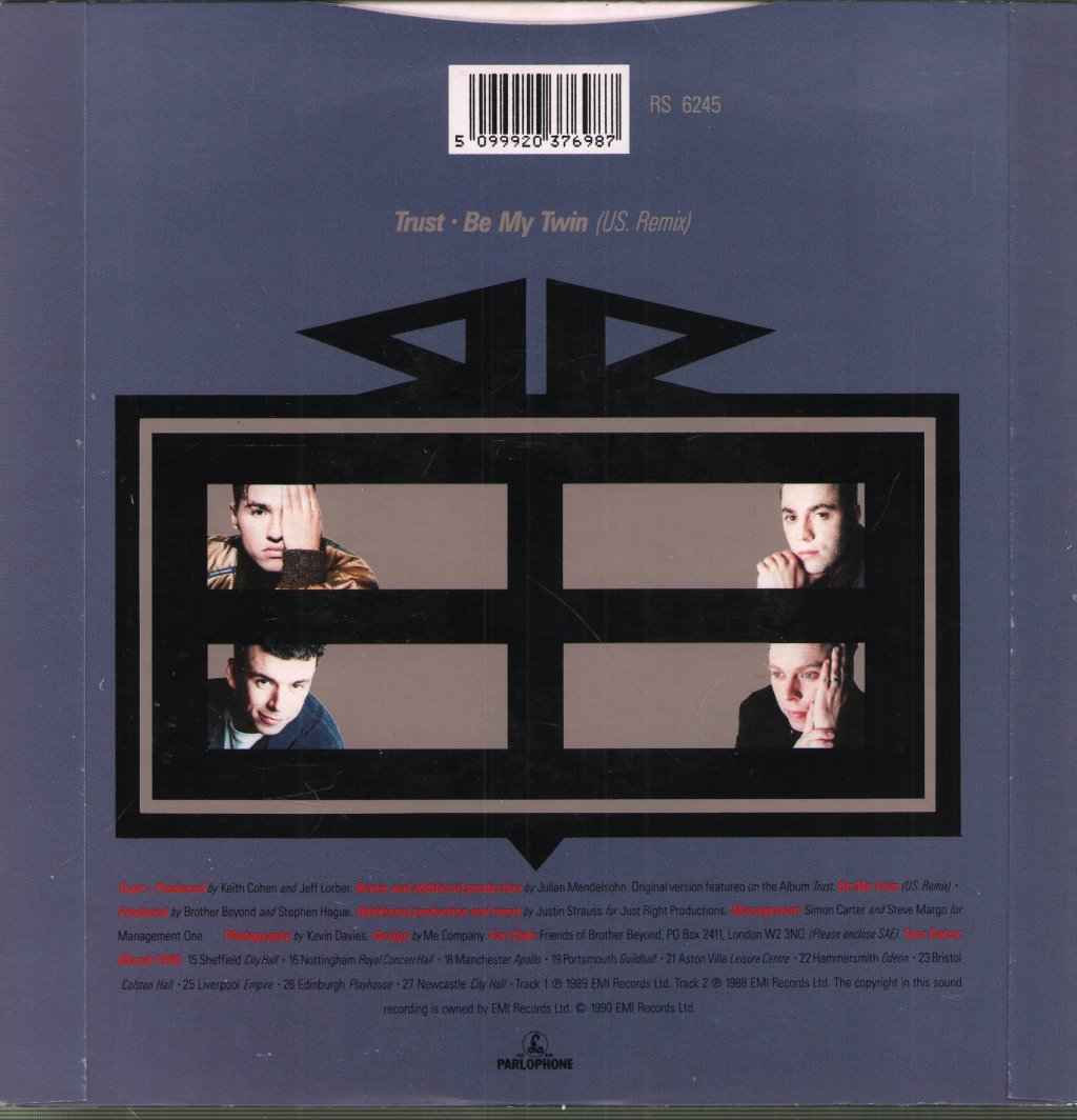 Brother Beyond - Trust - 7 Inch