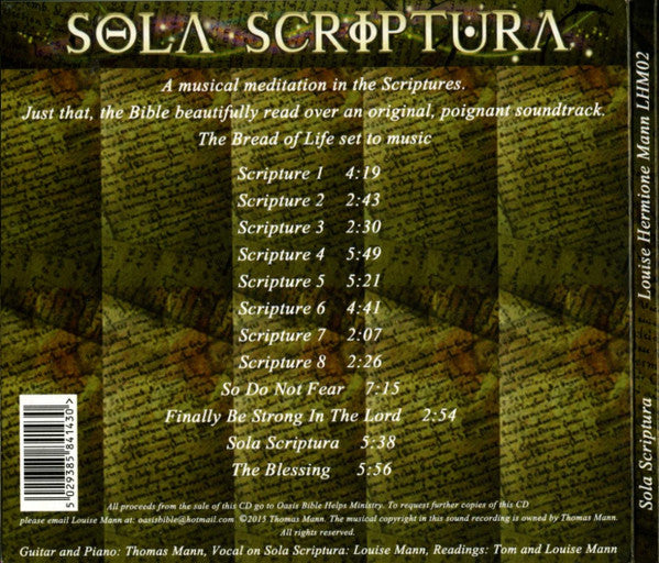 Louise Hermione Mann - Sola Scriptura - Cd