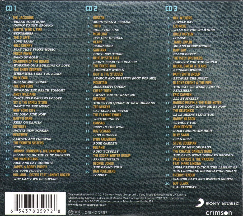 Various Artists - 70s U.S. Playlist - Cd Set