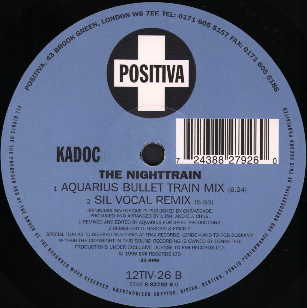 Kadoc - Nighttrain - 12 Inch