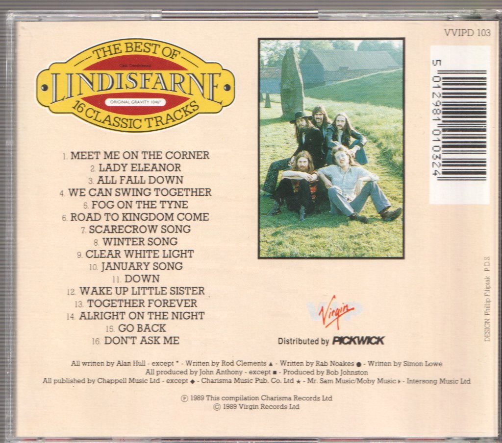 Lindisfarne - Best Of Lindisfarne - 16 Classic Tracks - Cd
