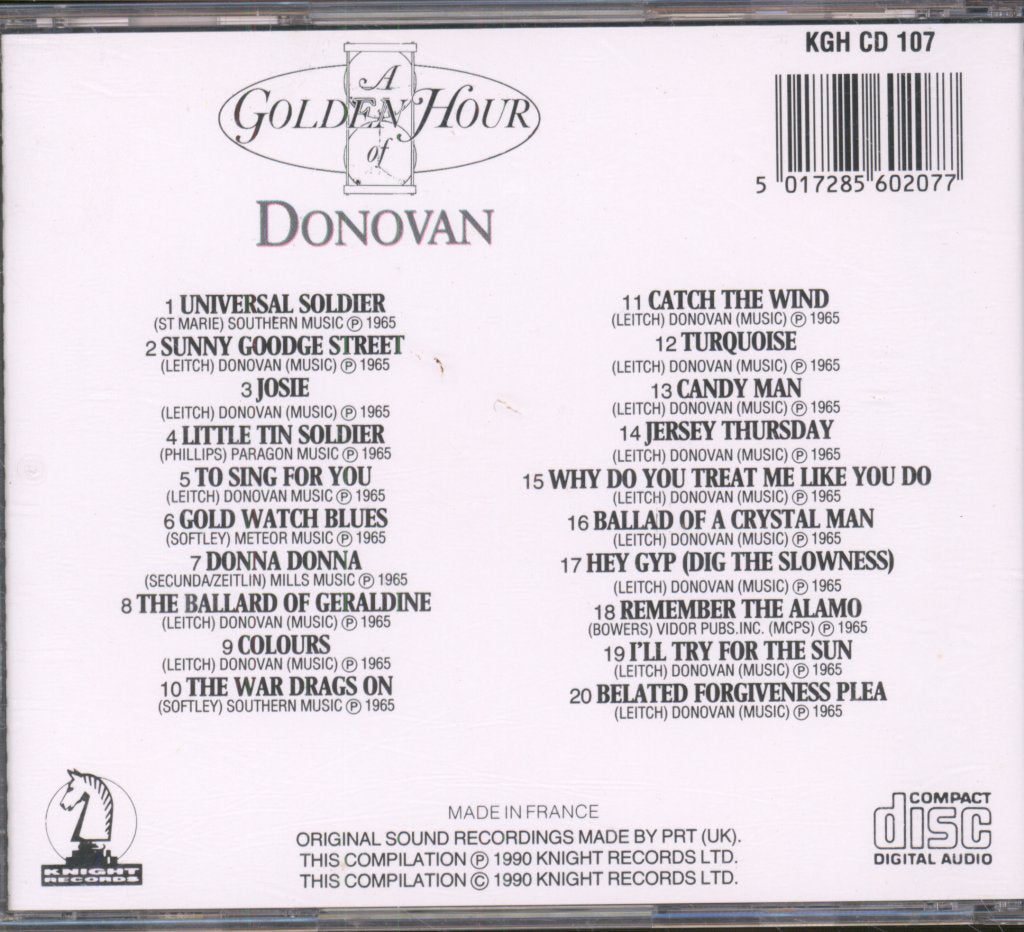 Donovan - A Golden Hour Of Donovan - Cd