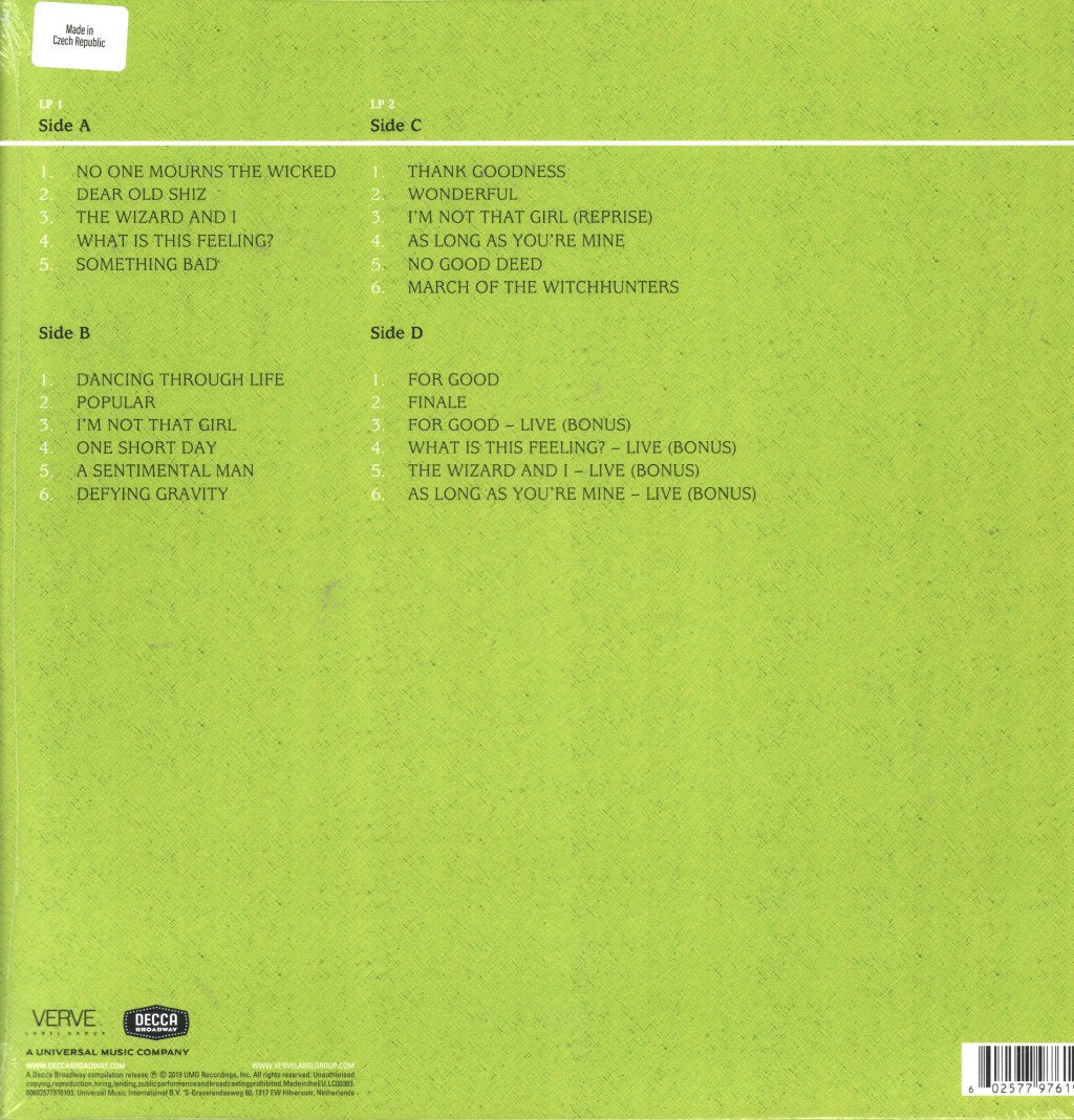 Wicked - Original Broadway Cast Recording - Double Lp