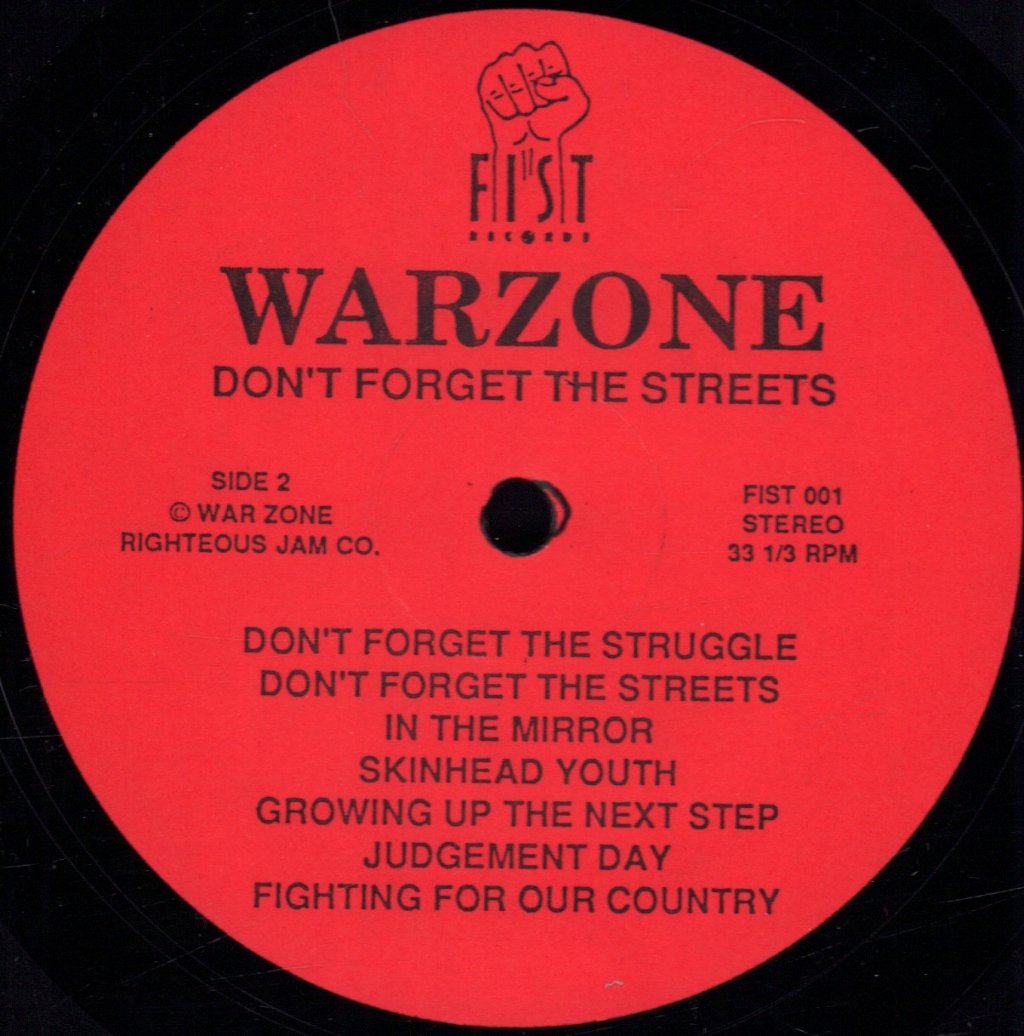 Warzone - Don't Forget The Struggle Don't Forget The Streets - Lp