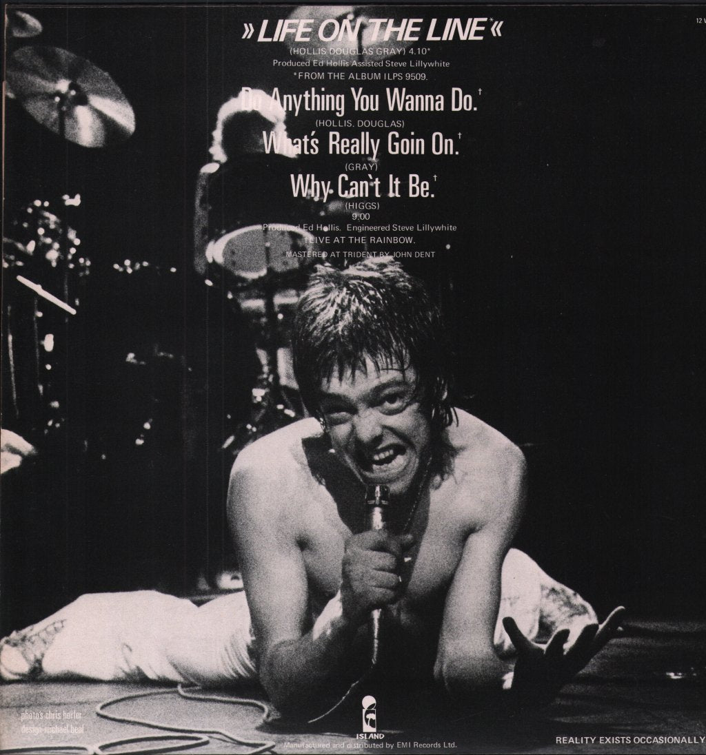 Eddie And The Hot Rods - Life On The Line - 12 Inch
