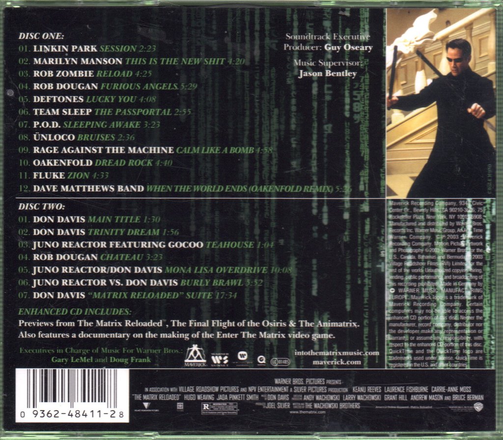 Matrix Reloaded - Music From And Inspired By The Motion Picture - Double Cd