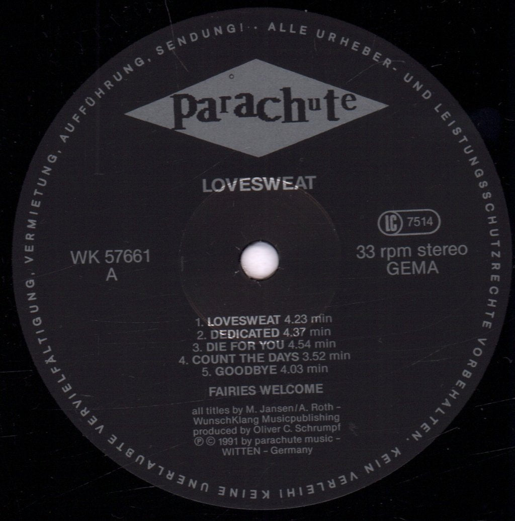 Fairies Welcome - Love Sweat - Lp