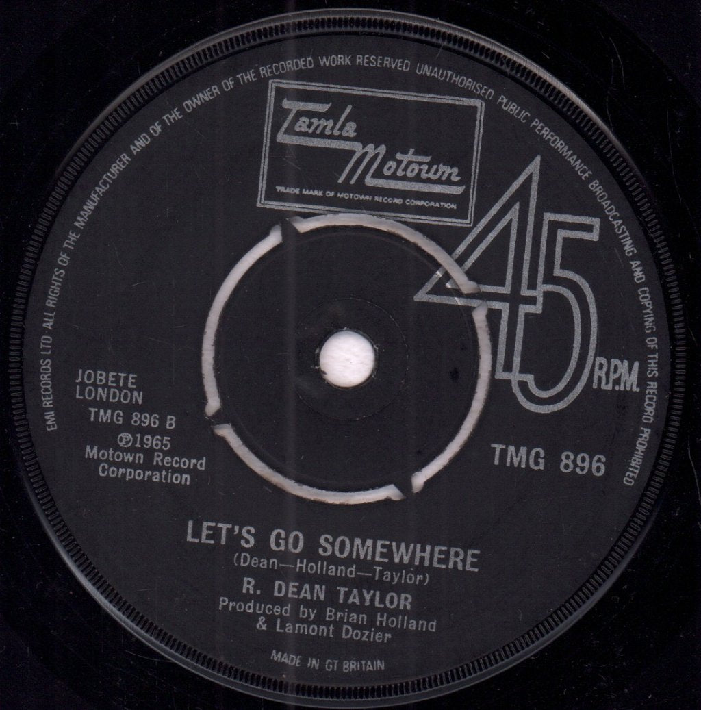 R.Dean Taylor - There's A Ghost In My House - 7 Inch